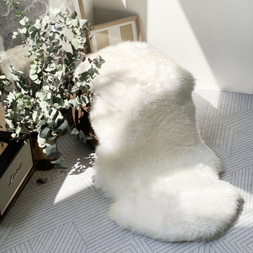Sheepskin Rug 2x6ft 100% natural Australian merino sheepskin Silky Soft
